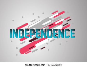 independence, vector confetti, banner or poster for sport event.