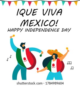 Independencia de méxico. Ilustración vectorial. Logotipo
