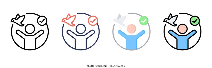 Conjunto de iconos Independientes colección de estilo múltiple