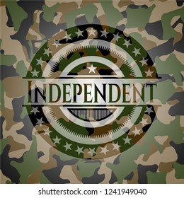 Independent on camo pattern
