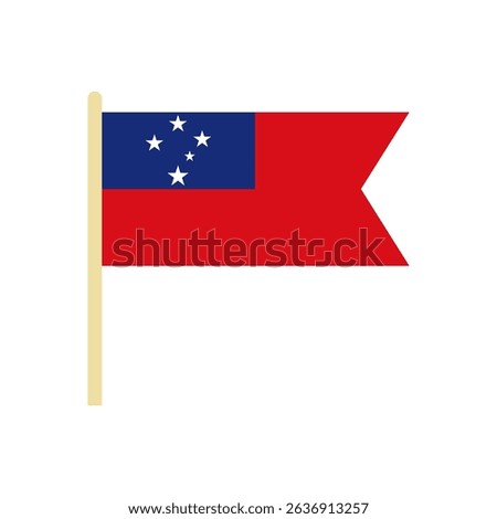 Independent State of Samoa Flag.
