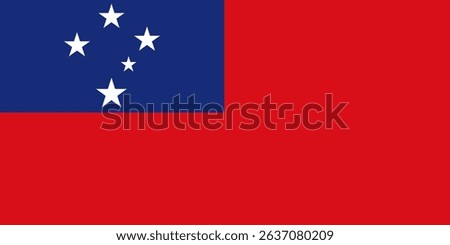 Independent State of Samoa Flag.