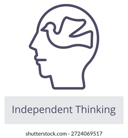 Elemento De Pensamiento Independiente Para Diseño Gráfico