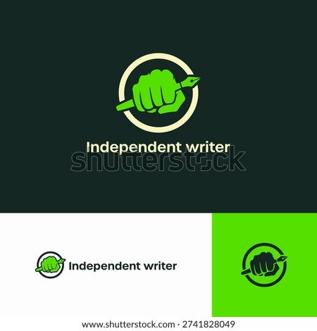 Independent Writer Logo Design Concept
