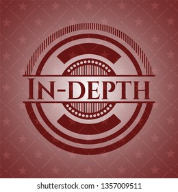 In-depth red emblem