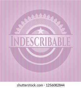 Indescribable pink emblem