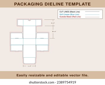 Indestructo Mailer Box, Dieline Template Editable Vector File