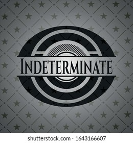 Indeterminate black emblem. Vector Illustration. Detailed.