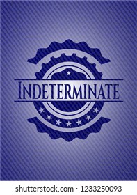 Indeterminate emblem with jean high quality background