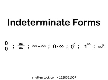 indeterminate forms of limits list