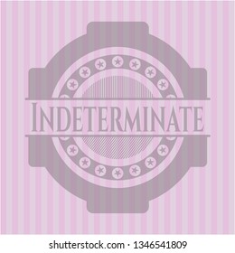Indeterminate realistic pink emblem