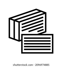 index cards line icon vector. index cards sign. isolated contour symbol black illustration