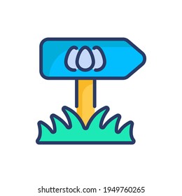 Index Easter icon in vector. Logotype