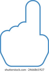 index finger cursor icon, hand pointer icon
