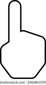 index finger cursor icon, hand pointer icon