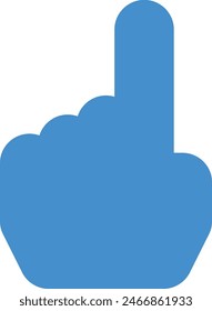 index finger cursor icon, hand pointer icon