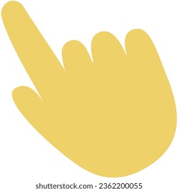 index finger, forefinger, hand click, for online shopping elements, vector illustrations, flat design