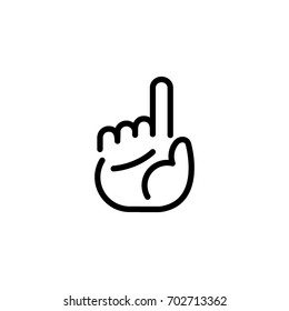 Index finger up icon