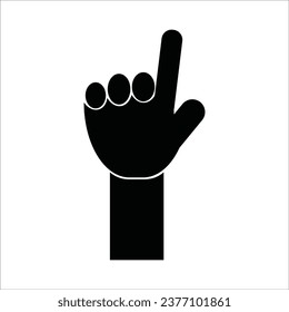 index finger icon vector illustration logo design