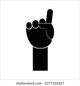 index finger icon vector illustration logo design
