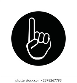 index finger icon vector illustration logo design