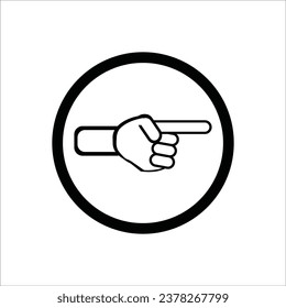 index finger icon vector illustration logo design