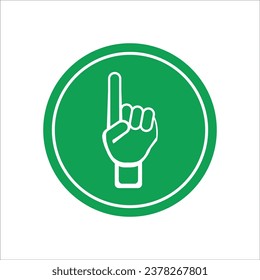 index finger icon vector illustration logo design