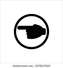 index finger icon vector illustration logo design