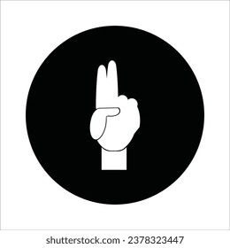 index finger icon vector illustration logo design