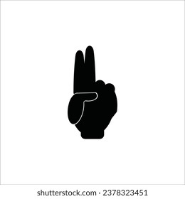 index finger icon vector illustration logo design
