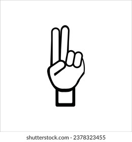 index finger icon vector illustration logo design