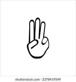 Vektorgrafik-Logo-Design mit Zeigefinger