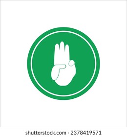 index finger icon vector illustration logo design
