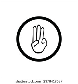 diseño de imagen de vector de icono índice