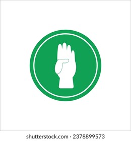 index finger icon vector illustration logo design