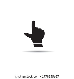 index finger icon vector symbol illustration template