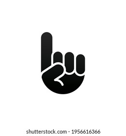 Index finger logo template design