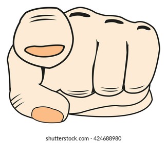 Index finger on hand