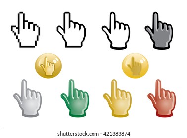 Index Finger Pointer Evolution from Pixels to Gradients Style