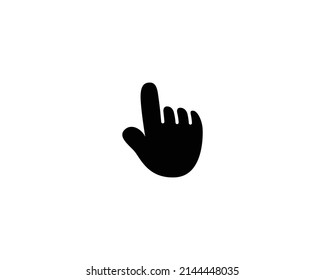 Index Finger Pointing Up Emoji Gesture Vector Isolated Icon Illustration. Index Finger Pointing Up Gesture Icon