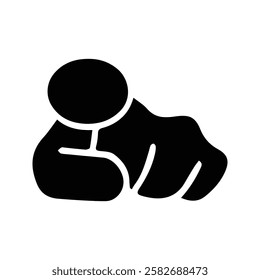 Index Finger Pointing Forward Icon. Illustration Pointing Toward the Viewer. Finger Symbol Pointing Toward You.