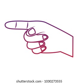 index finger pointing hand gesture icon image 