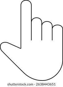 Index Finger Pointing Hand Icon