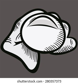 Index finger pointing at you.