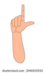 index finger shows gesture upward