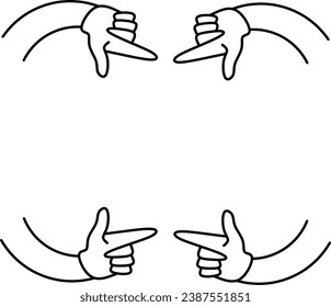 index finger vector around