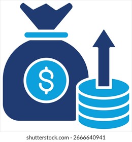 Índice Fondos Ilustración vectorial plana azul del icono