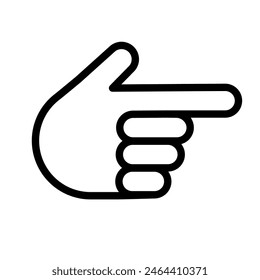 index hand, forefinger, pointer - vector icon	