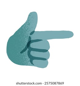 index hand, forefinger, pointer - vector icon