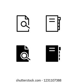 Index Icon Logo Vector Symbol. Category Icon